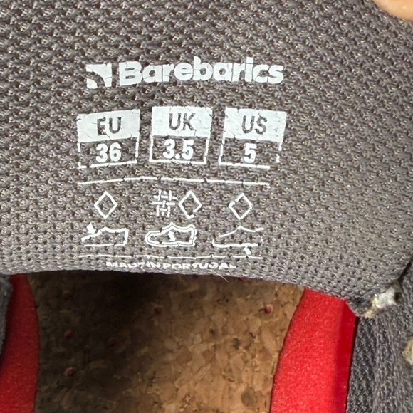 Barebarics Urban Barefoot Sneakers Womens 5 White Grey Leather Suede EU 36 - Picture 9 of 9